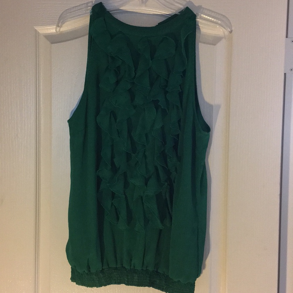 Curvy ruffled office to night out blouse